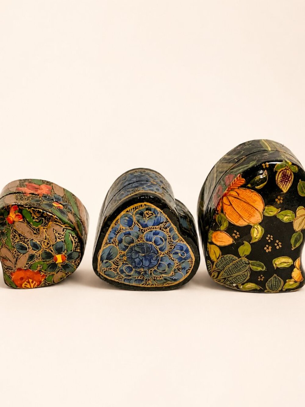 💎 Kashmir Hand-Painted Decorative Boxes Set of 3💎